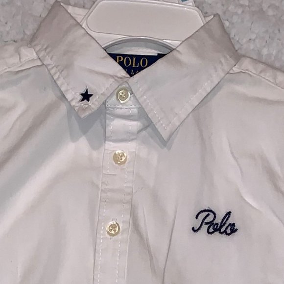 NWT Polo Ralph Lauren Girls Embroidered Shirt 5/5T - Picture 3 of 4